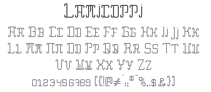 Lamicoppi Font