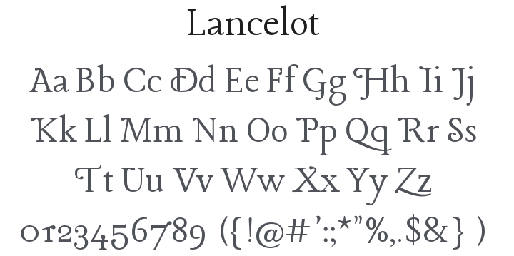 Lancelot Font