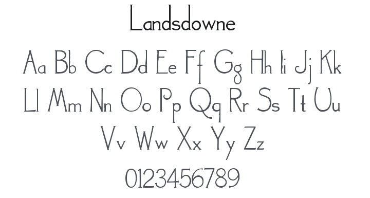 Landsdowne Font Family