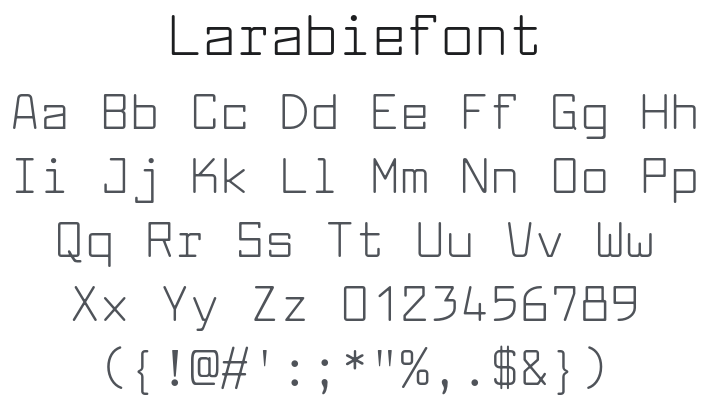 Larabiefont Font