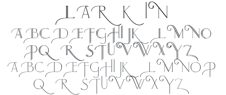 Larkin Capitals Font