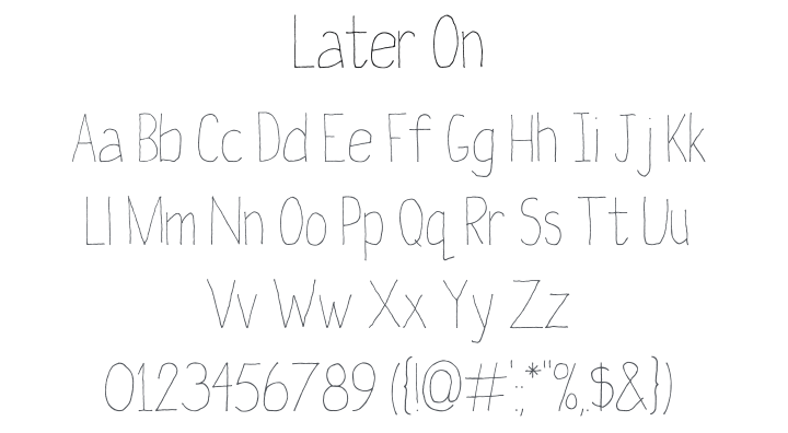 Later On Font