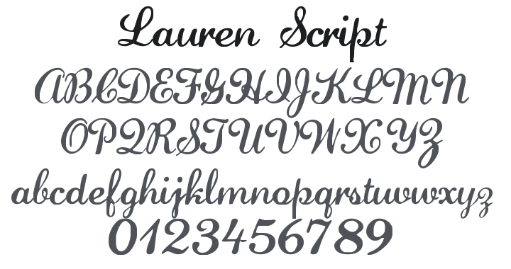 Lauren Script Font