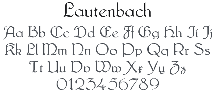 Lautenbach Font Family