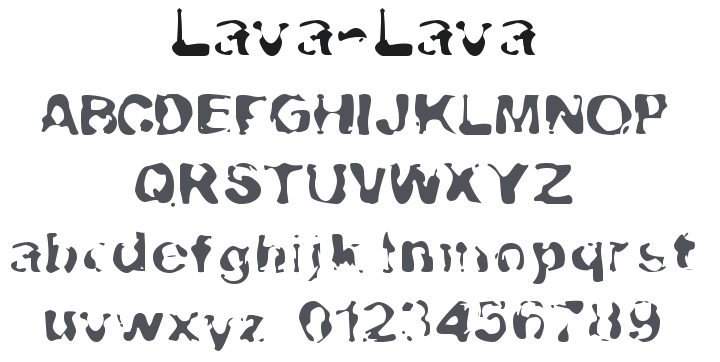Lava-Lava Font
