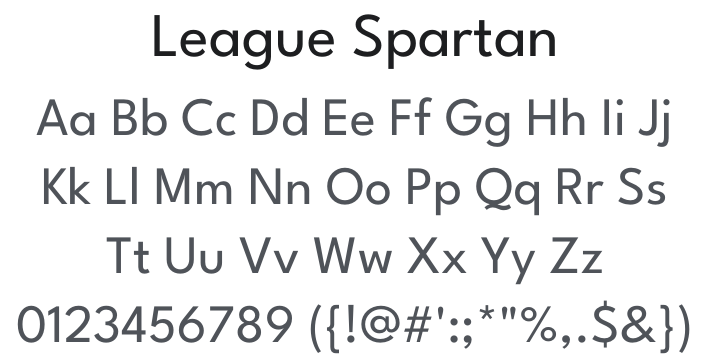 League Spartan Font Family