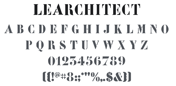 LeArchitect Font
