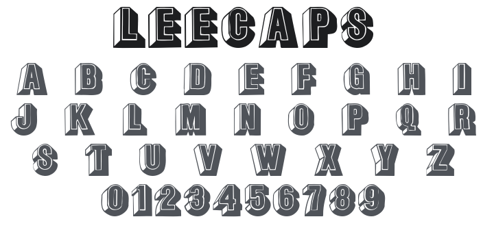 LeeCaps Font Family