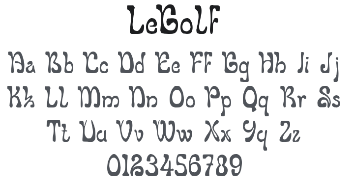 LeGolf Font