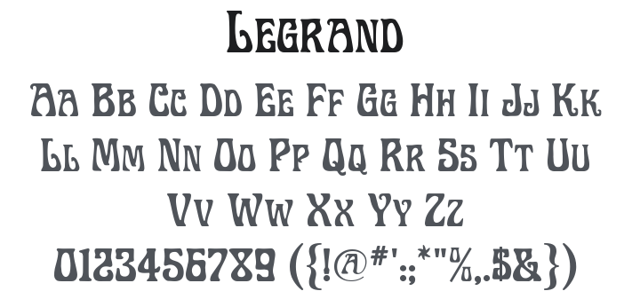 Legrand Font