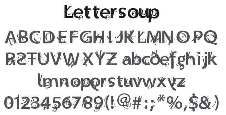 Lettersoup Font