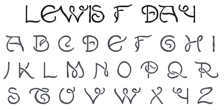 Lewis F. Day 191 Font