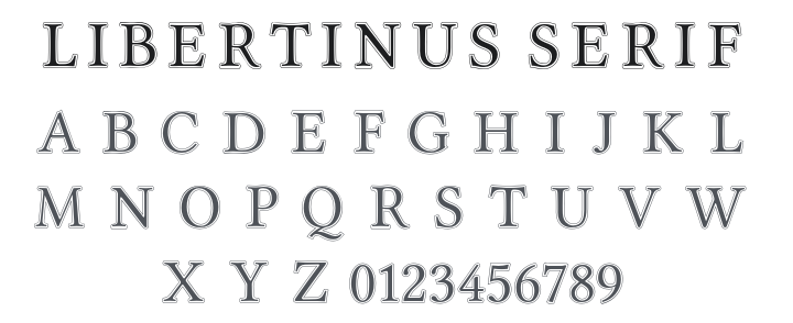 Libertinus Serif Initials Font