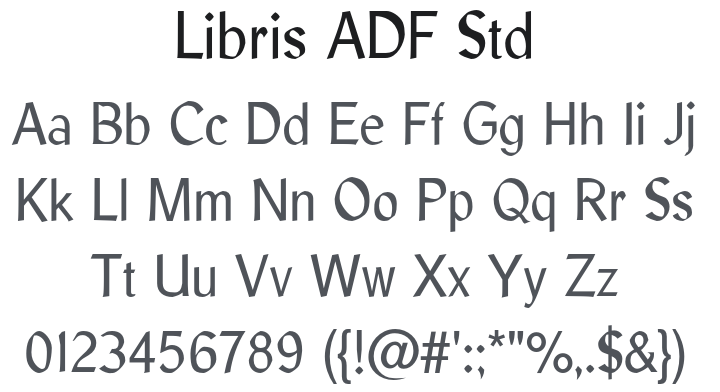 Libris ADF Std Font Family
