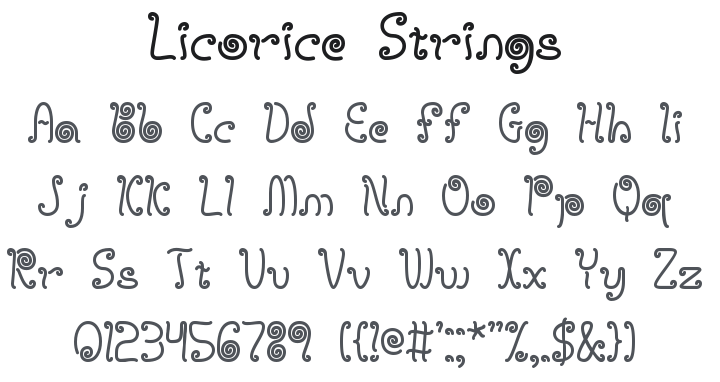 Licorice Strings Font