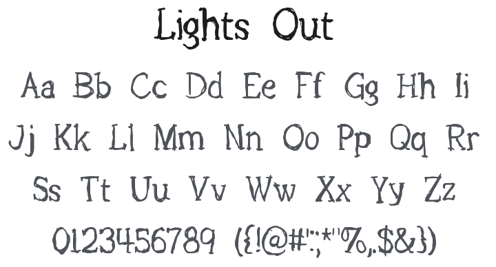 Lights Out Font