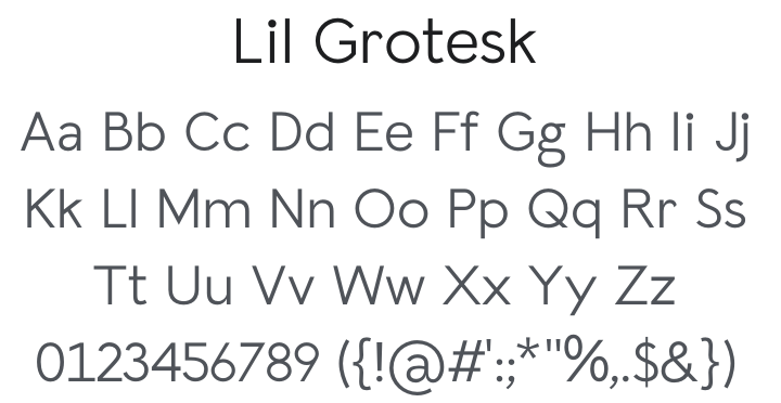 Lil Grotesk Font Family