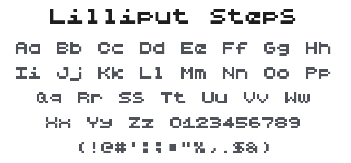 Lilliput Steps Font
