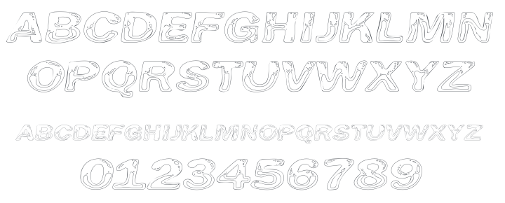 Line Etch Font