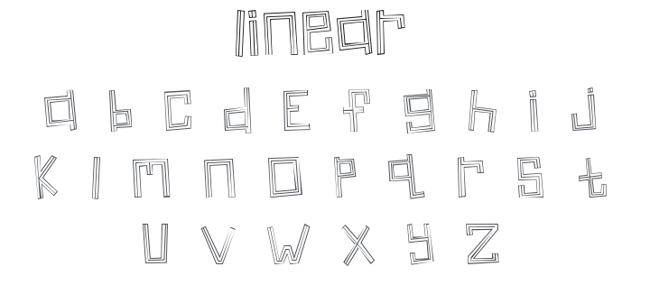 Linear Font