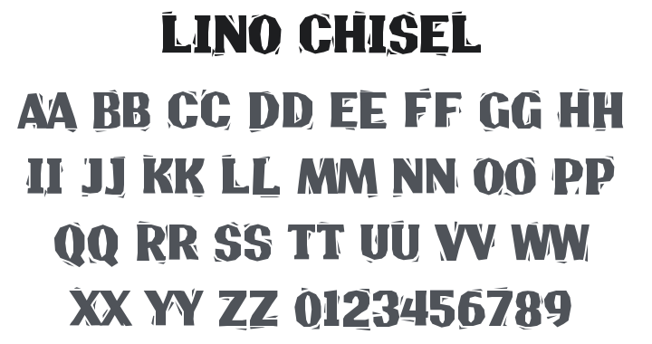 Lino Chisel Font