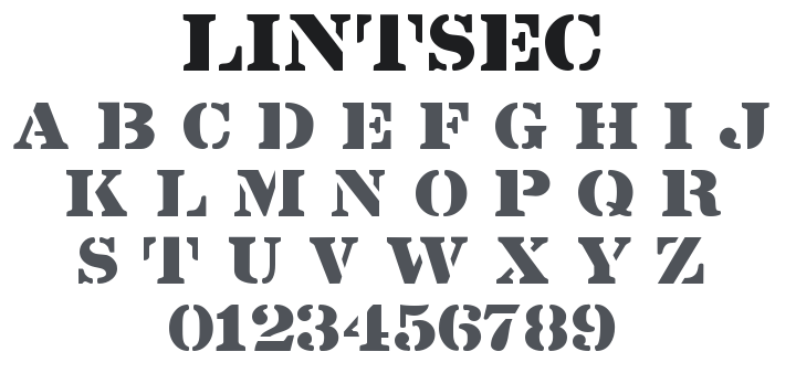Lintsec Font