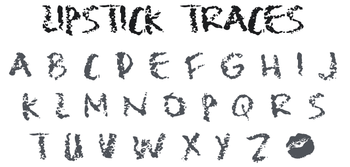 Lipstick Traces Font