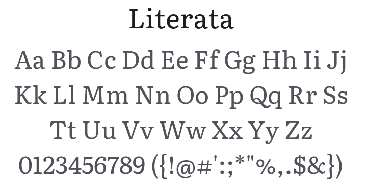 Literata Font Family