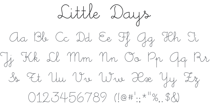 Little Days Font Family