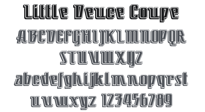 Little Deuce Coupe Font