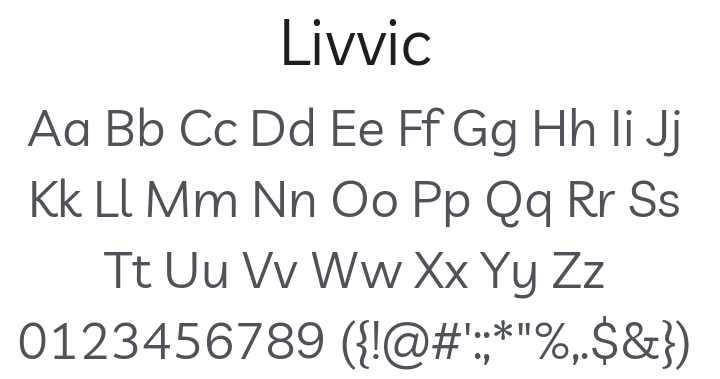 Livvic Font Family