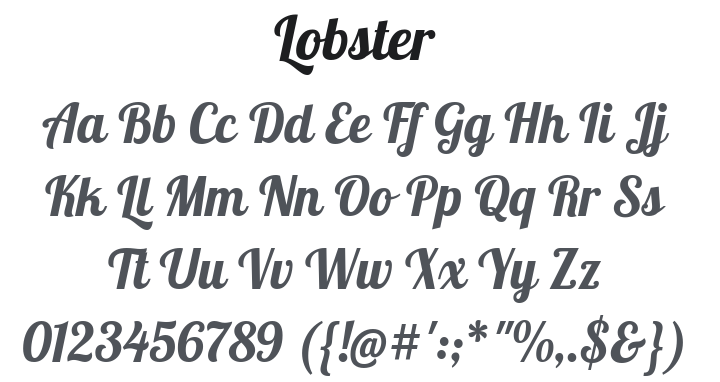 Lobster Font