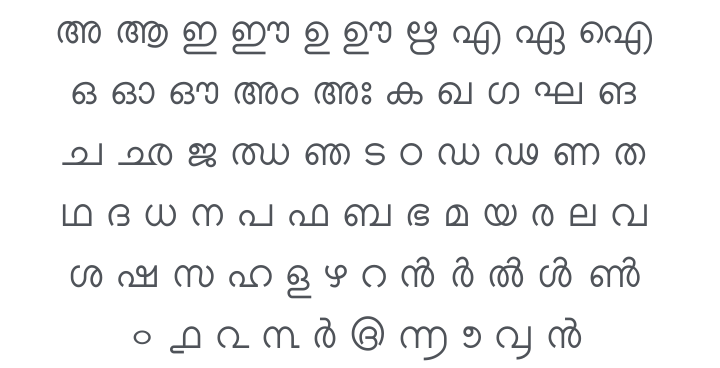 Lohit Malayalam Font