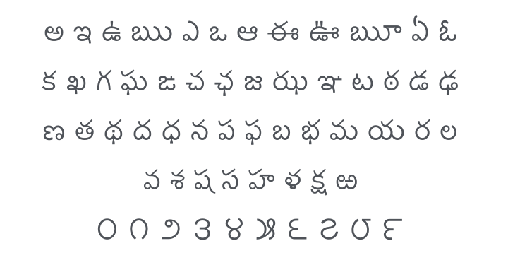 Lohit Telugu Font