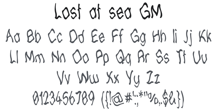 Lost at sea GM Font