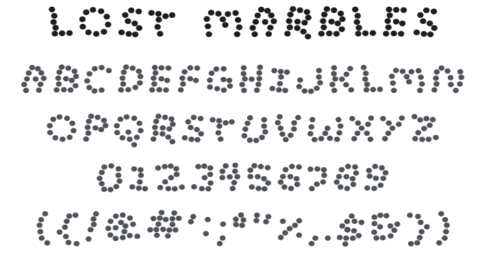 Lost Marbles Font