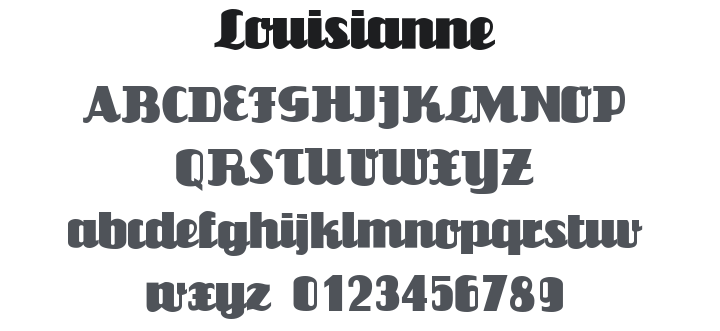 Louisianne Font Family