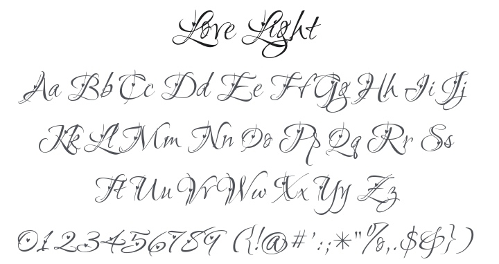Love Light Font