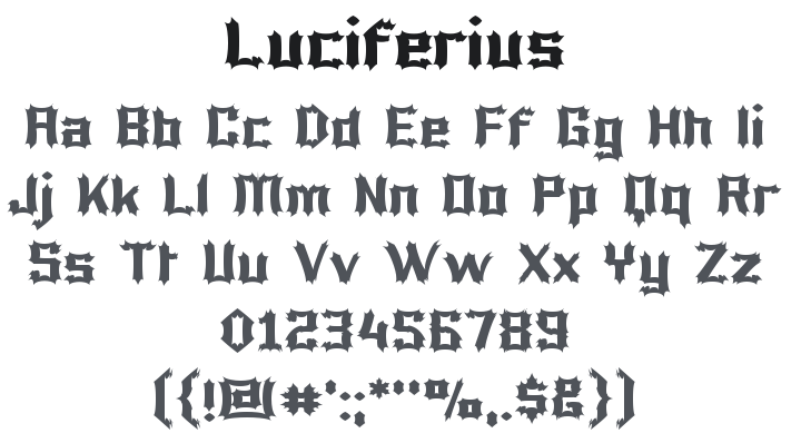 Luciferius Font Family