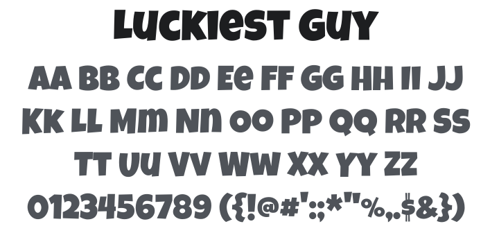Luckiest Guy Font
