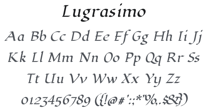 Lugrasimo Font