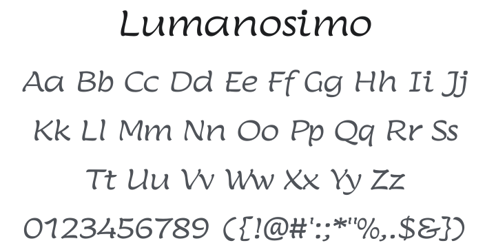Lumanosimo Font