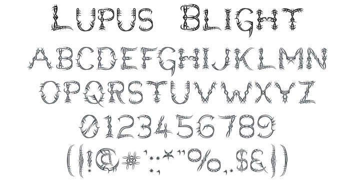Lupus Blight Font
