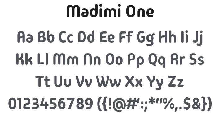Madimi One Font