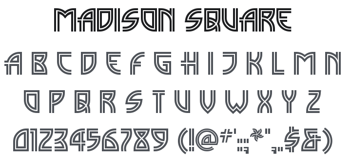 Madison Square Font