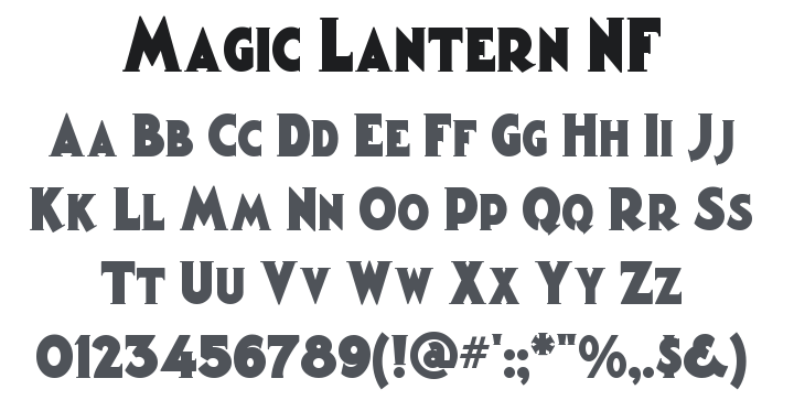 Magic Lantern NF Font