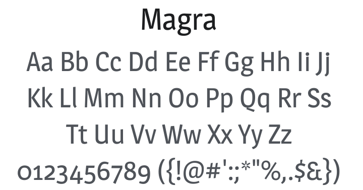 Magra Font Family
