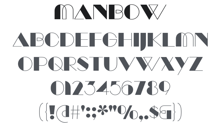 Manbow Font Family