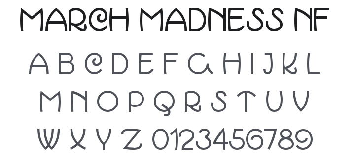 March Madness NF Font