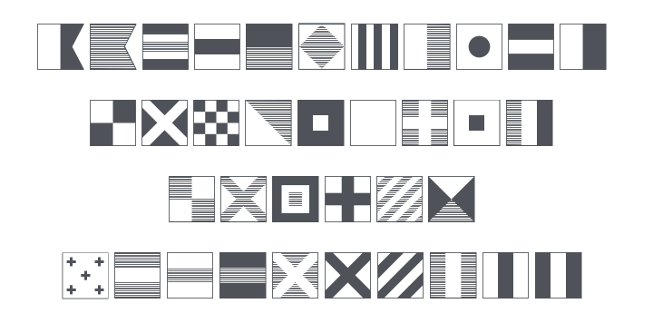Maritime Flags Font